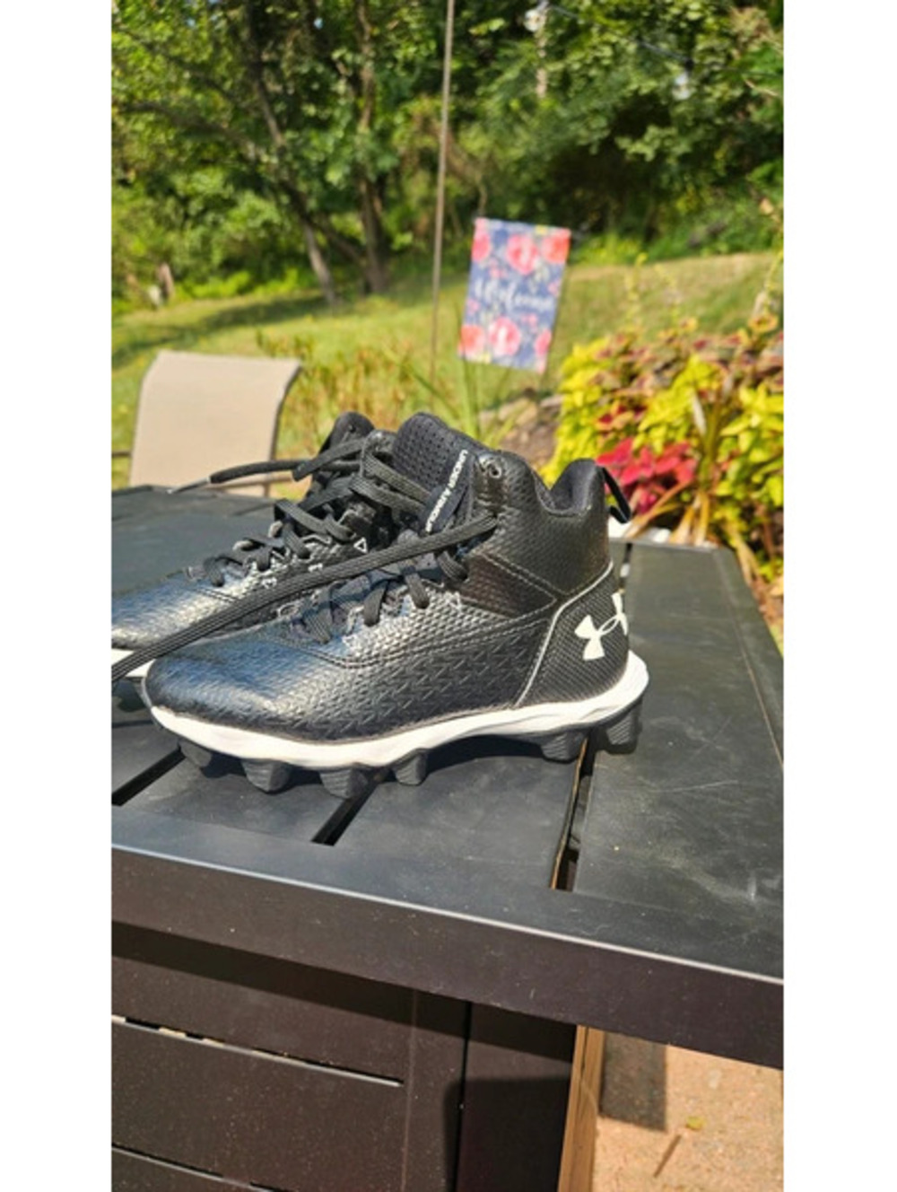 UA football cleats size 13K